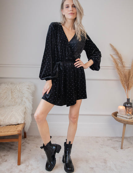 Velvet Dreams Black - Playsuit