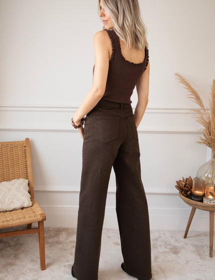 Jeans - Gabriëlla Wide - Choco