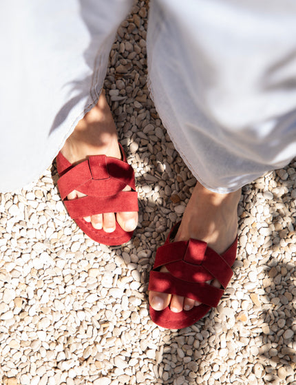 Sandalen - Strolling Straps Suede - Bordeaux