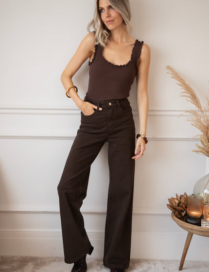 Jeans - Gabriëlla Wide - Choco