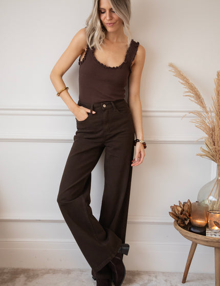 Jeans - Gabriëlla Wide - Choco