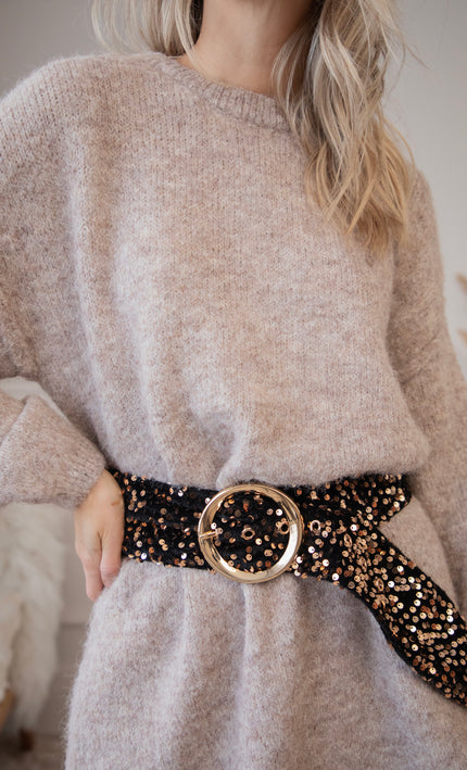 Twinkle Touch Black/Gold - Belt