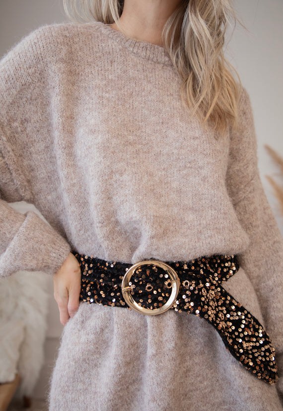 Twinkle Touch Black/Gold - Belt