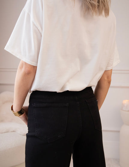 Wide Wildflower Black - Jeans