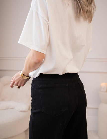 Wide Wildflower Black - Jeans