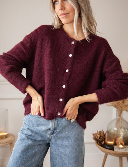 Zora Burgundy - Cardigan