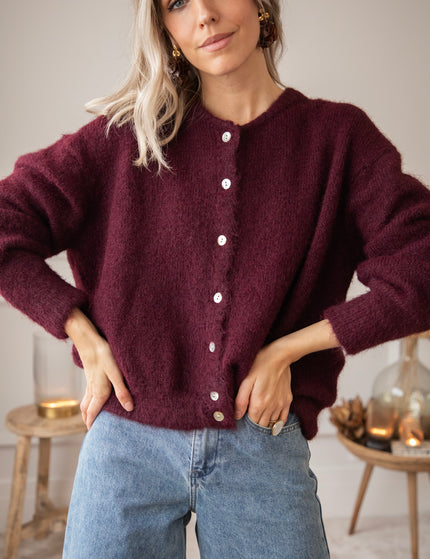 Zora Burgundy - Cardigan