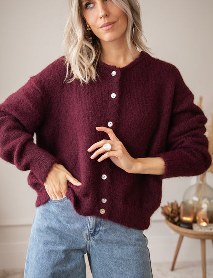 Zora Burgundy - Cardigan