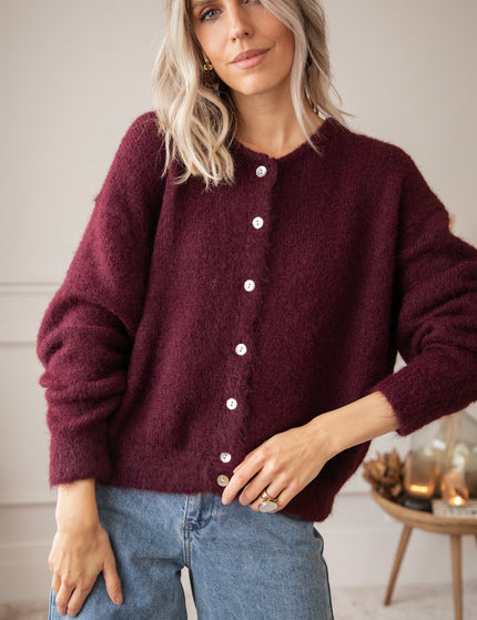 Zora Burgundy - Cardigan