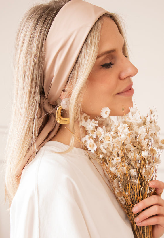 Silk Serenade Rose - Scarf