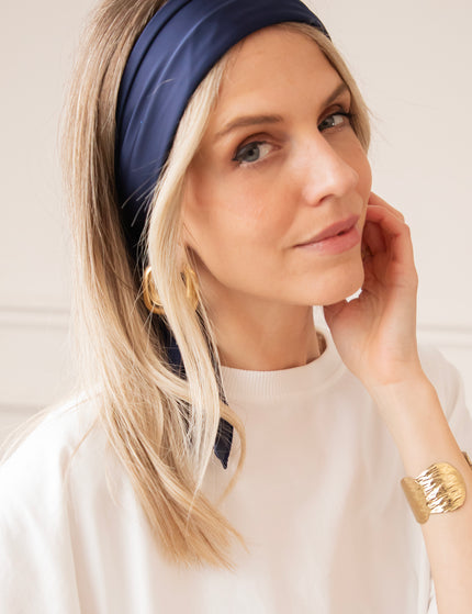 Silk Serenade Navy - Scarf