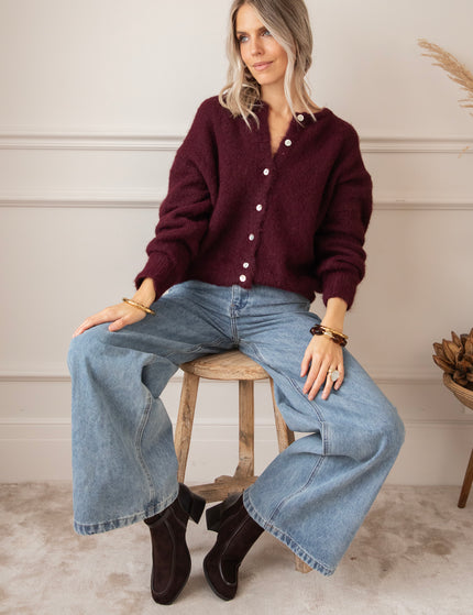 Zora Burgundy - Cardigan