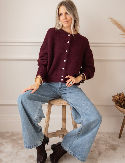Zora Burgundy - Cardigan