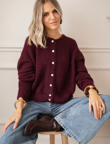 Zora Burgundy - Cardigan