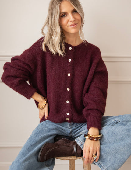 Zora Burgundy - Cardigan