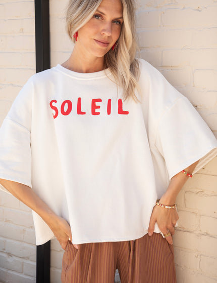 T-Shirt - Soleil All Day - Weiß