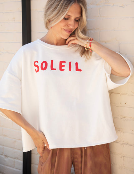 T-Shirt - Soleil All Day - Weiß