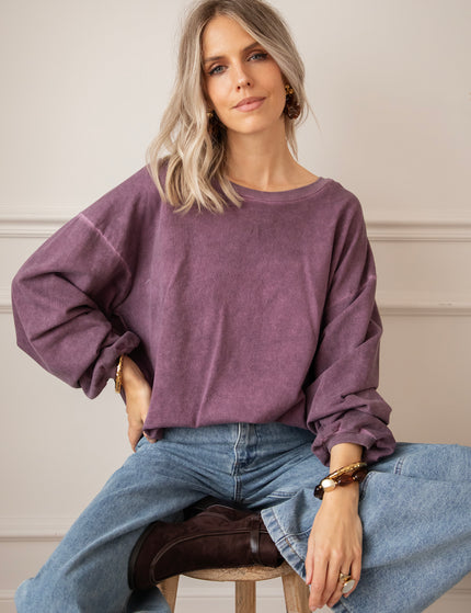 Easy Days Plum - Sweater