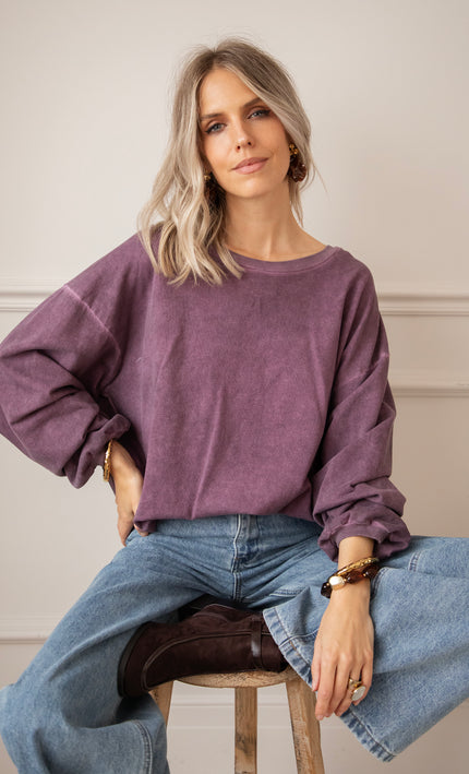 Easy Days Plum - Sweater