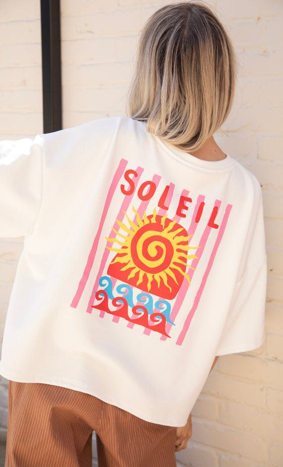 Soleil All Day White - T-Shirt
