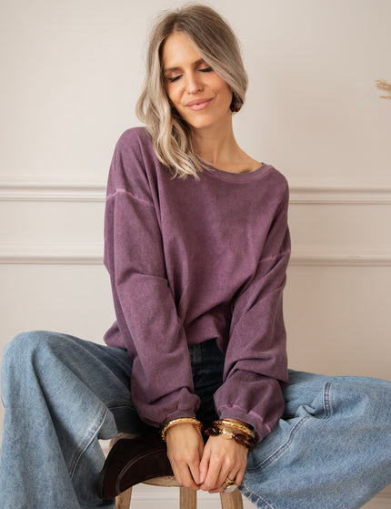 Easy Days Plum - Sweater