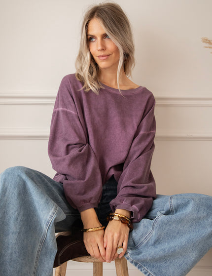 Easy Days Plum - Sweater