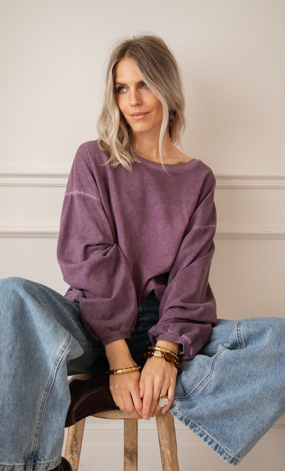 Easy Days Plum - Sweater