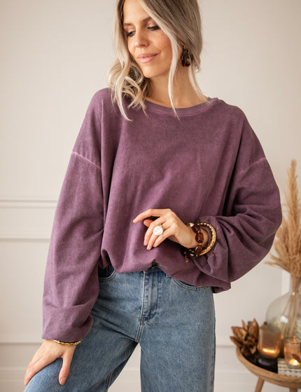 Easy Days Plum - Sweater