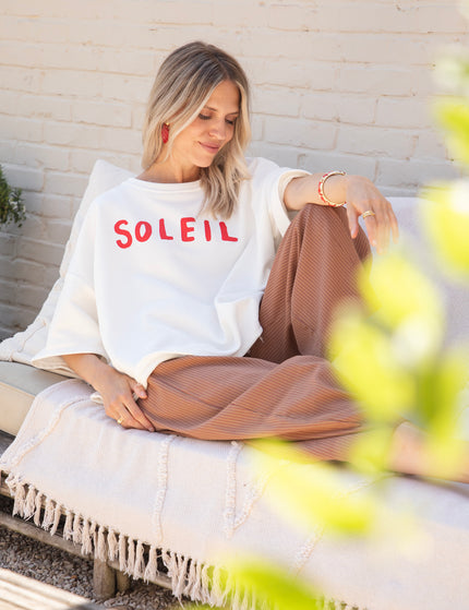 T-Shirt - Soleil All Day - Weiß