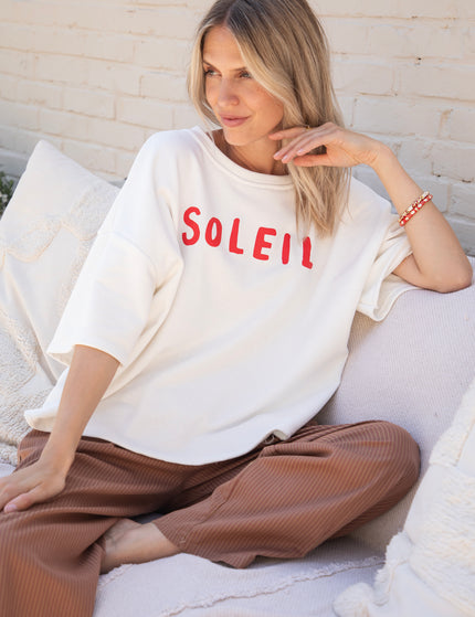 T-Shirt - Soleil All Day - Weiß