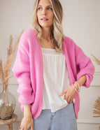 Strickjacke - Bernadette Baggy Babs - Rosa