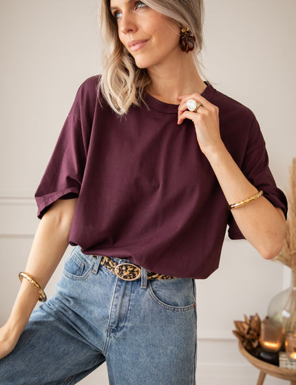 Basic Bea Plum - T-Shirt