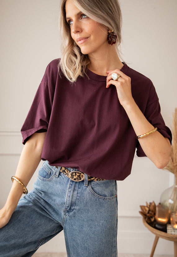 Basic Bea Plum - T-Shirt