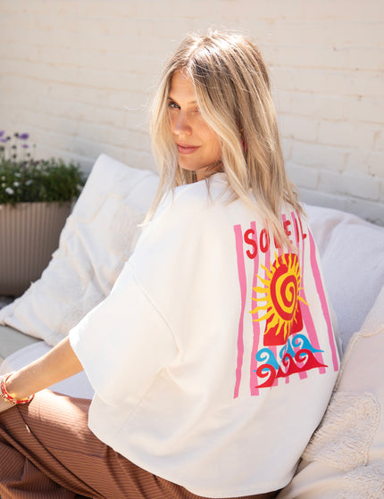 T-Shirt - Soleil All Day - Weiß