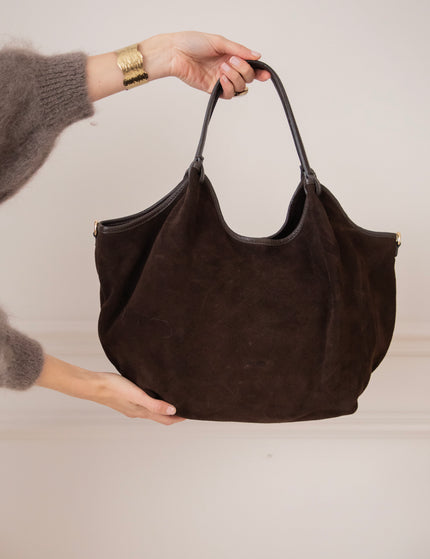 Syma Suede Choco - Handbag