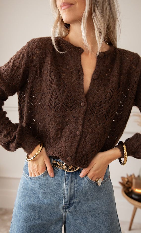 Tilly Choco - Cardigan