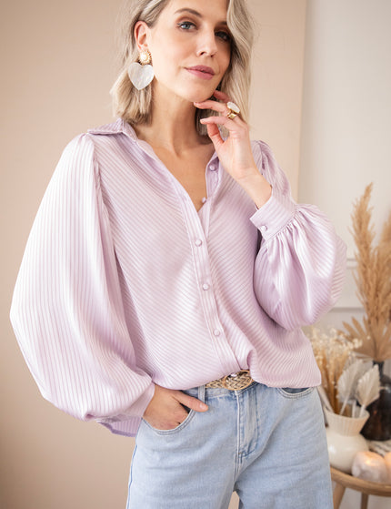 Sophisticated Stripes Lila - Blouse