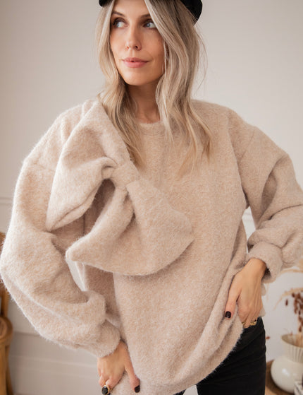 Cozy Bowie Taupe - Sweater