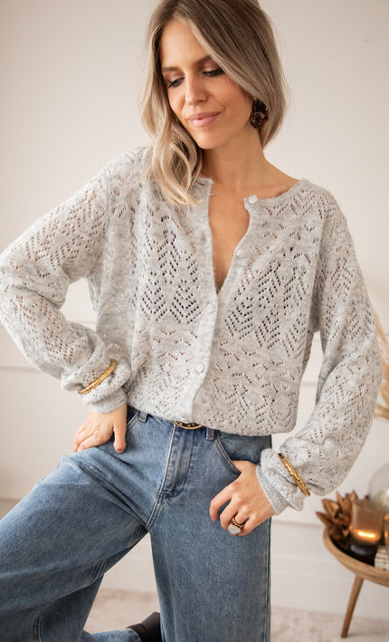 Tilly Soft Grey - Cardigan