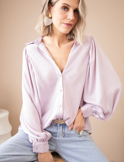 Sophisticated Stripes Lila - Blouse