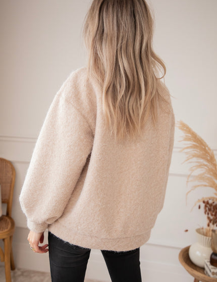 Cozy Bowie Taupe - Sweater