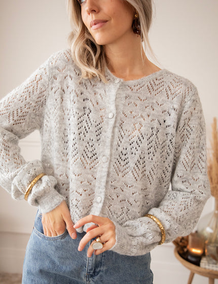 Tilly Soft Grey - Cardigan