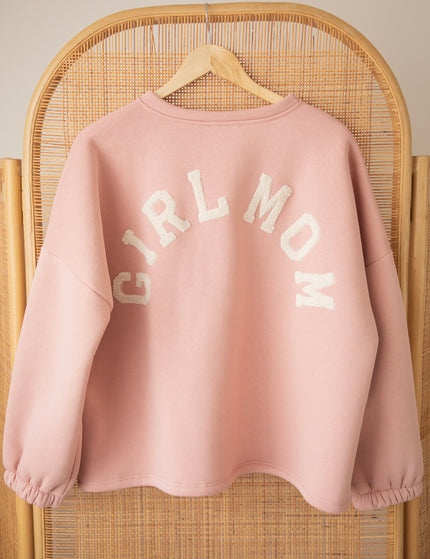 Lily Girl Mom Baby Pink/Beige - Sweater