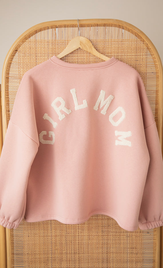 Lily Girl Mom Baby Pink/Beige - Sweater
