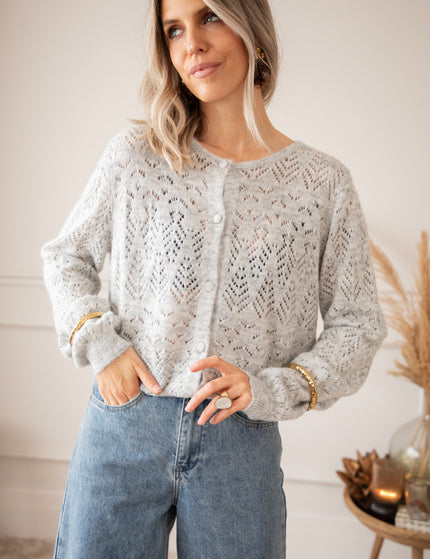 Tilly Soft Grey - Cardigan