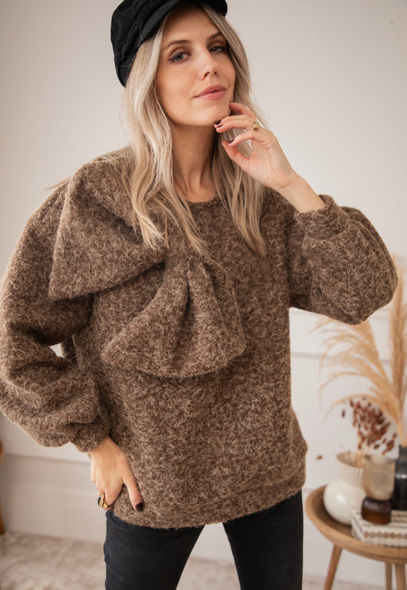 Cozy Bowie Brown - Sweater