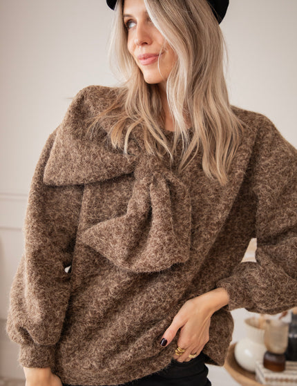 Cozy Bowie Brown - Sweater