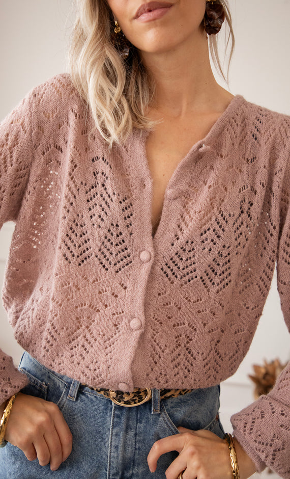 Tilly Old Rose - Cardigan