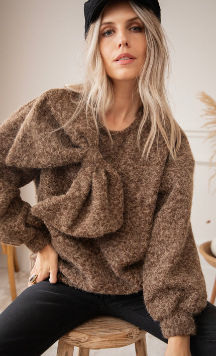 Cozy Bowie Brown - Sweater