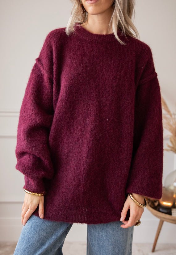 Basic Birgit Magenta - Trui